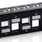 Equip Patch Panel Keystone για Rack 1U 19" 24 Θυρών cat6a Μαύρο 769324