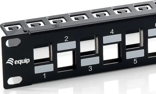 Equip Patch Panel Keystone για Rack 1U 19" 24 Θυρών cat6a Μαύρο 769324 Equip Patch Panel Keystone για Rack 1U 19" 24 Θυρών cat6a Μαύρο 769324 - Image 1
