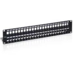 Equip Patch Panel Keystone για Rack 1U 19" 48 Θυρών cat6a Μαύρο 769349
