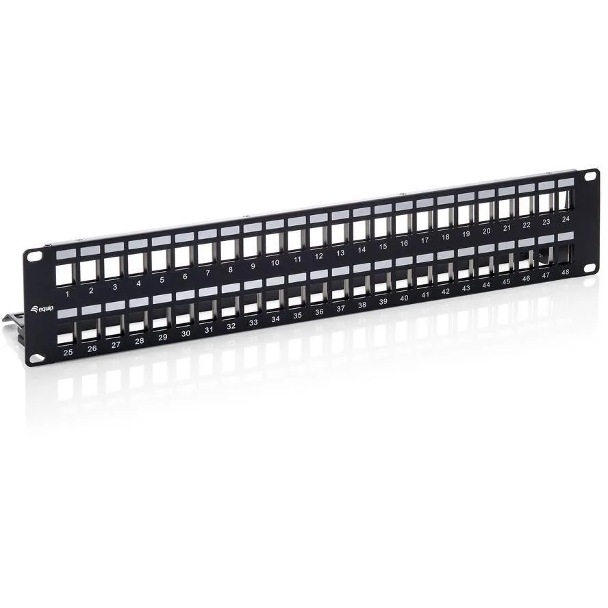 Equip Patch Panel Keystone για Rack 1U 19" 48 Θυρών cat6a Μαύρο 769349 Equip Patch Panel Keystone για Rack 1U 19" 48 Θυρών cat6a Μαύρο 769349 - Image 1