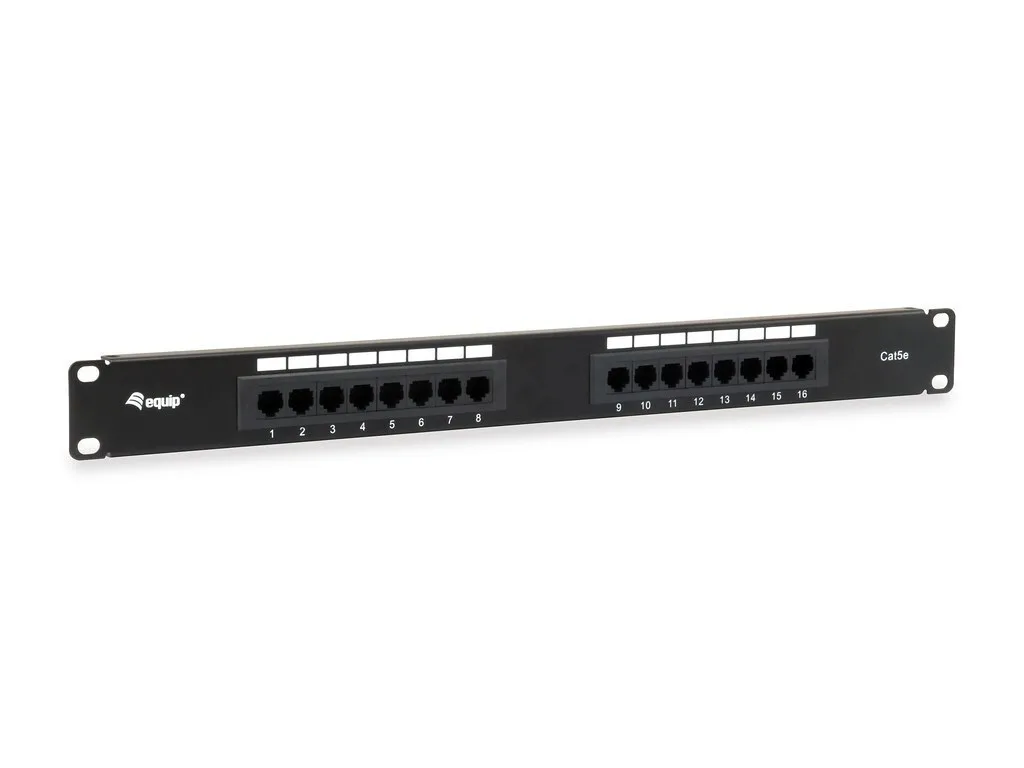 Equip Patch Panel Unshielded για Rack 1U 19" cat5e Μαύρο 235317 Equip Patch Panel Unshielded για Rack 1U 19" cat5e Μαύρο 235317 - Image 1