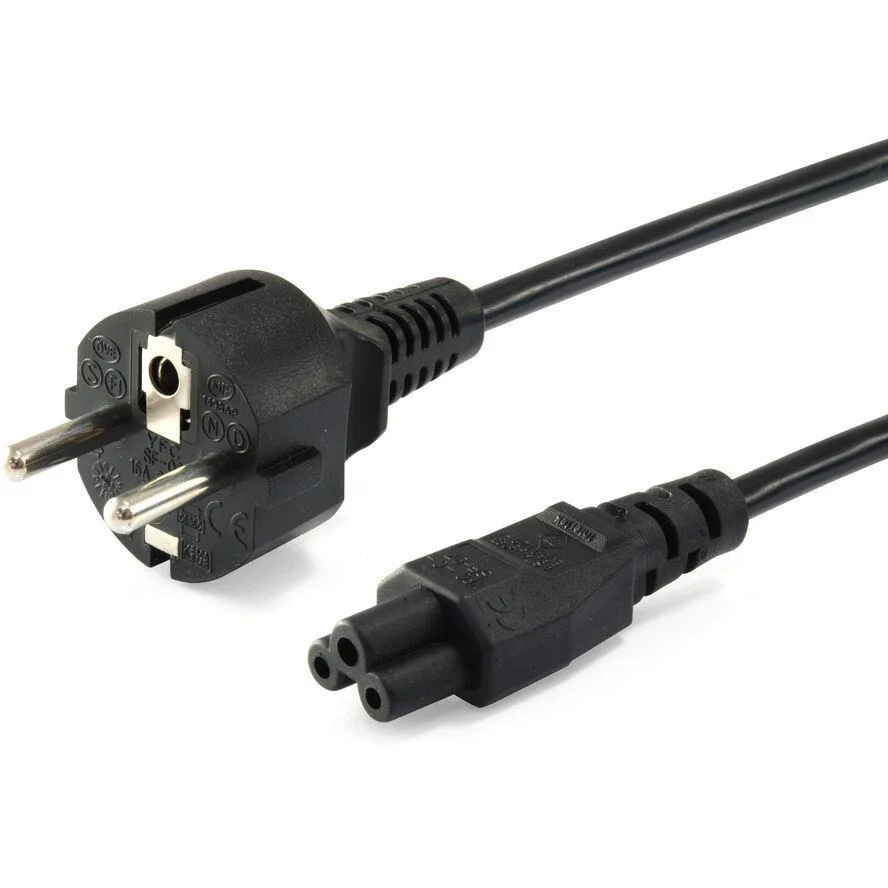 Equip Schuko - IEC C5 Cable 3m Μαύρο 112151 Equip Schuko - IEC C5 Cable 3m Μαύρο 112151 - Image 1