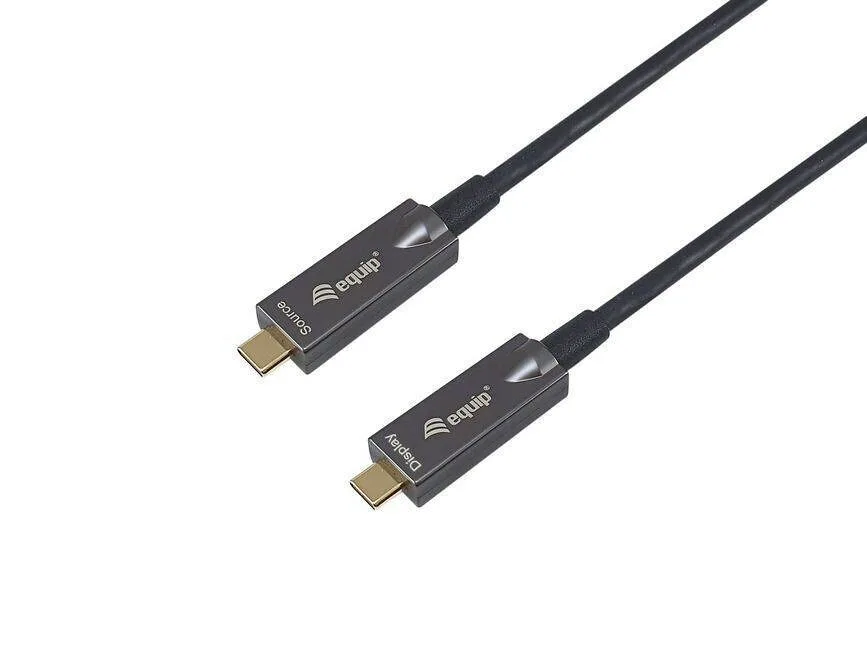 Equip USB 3.2 Cable USB-C male - USB-C 60W PD Μαύρο 5m 119461 Equip USB 3.2 Cable USB-C male - USB-C 60W PD Μαύρο 5m 119461 - Image 1
