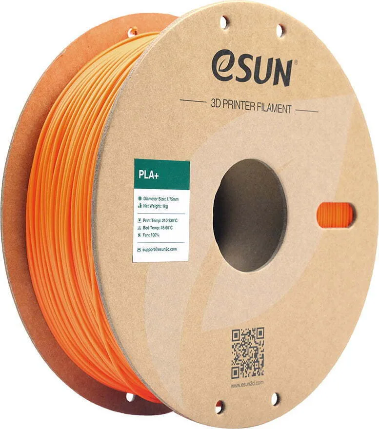 Esun PLA+ 3D Printer Filament 1.75mm Πορτοκαλί 1kg PLA+P175O1 1τμχ (Spool) Esun PLA+ 3D Printer Filament 1.75mm Πορτοκαλί 1kg PLA+P175O1 1τμχ (Spool) - Image 1