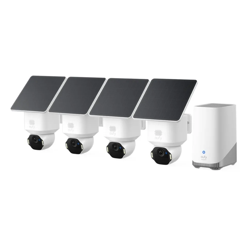 Eufy Σύστημα Παρακολούθησης SoloCam 4 Ασύρματων Καμερών IP 8MP με Control Hub E8173322 Eufy Σύστημα Παρακολούθησης SoloCam 4 Ασύρματων Καμερών IP 8MP με Control Hub E8173322 - Image 1