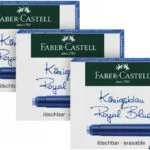 Faber-Castell 18 Ανταλλακτικά Μελάνια για Στυλό Fine Μπλε 201621