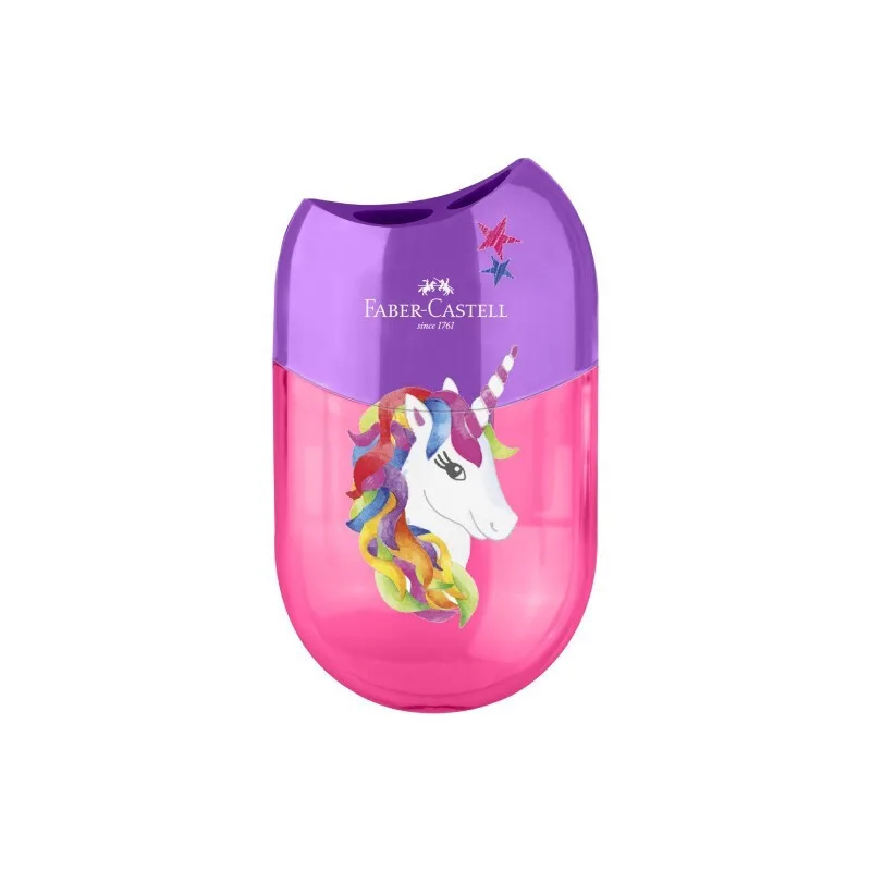 Faber-Castell Apple Πλαστική Διπλή Ξύστρα Ροζ 183553 Faber-Castell Apple Πλαστική Διπλή Ξύστρα Ροζ 183553 - Image 1