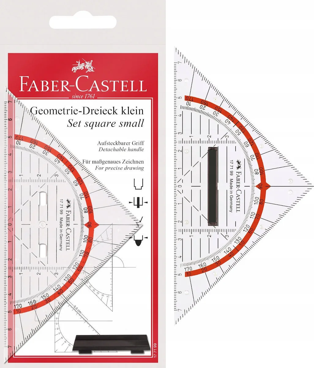 Faber-Castell Γεωμετρικό Τρίγωνο Πλαστικό Διάφανο 14cm με Λαβή Διάφανο 177199 Faber-Castell Γεωμετρικό Τρίγωνο Πλαστικό Διάφανο 14cm με Λαβή Διάφανο 177199 - Image 1