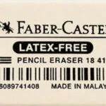 Faber-Castell Γόμα για Μολύβι Natural Rubber 184140 Λευκή