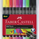 Faber-Castell Μαρκαδόροι Ζωγραφικής με Διπλή Μύτη, Neon Σετ 10 χρώματα 151109