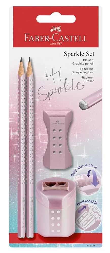 Faber-Castell Μολύβι HB με Γόμα Ροζ 12310899 Faber-Castell Μολύβι HB με Γόμα Ροζ 12310899 - Image 1