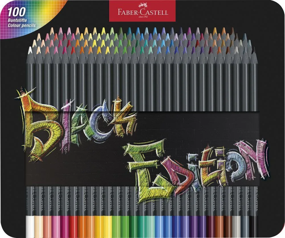 Faber-Castell Ξυλομπογιές Μαύρες Σετ 100τμχ 116490 Faber-Castell Ξυλομπογιές Μαύρες Σετ 100τμχ 116490 - Image 1
