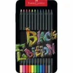 Faber-Castell Ξυλομπογιές Μαύρες Σετ 12τμχ 116413
