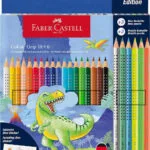 Faber Castell - Ξυλομπογιές Grip 18+6 Τμχ, Dinosaur 201546