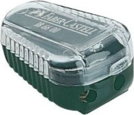 Faber-Castell Πλαστική Διπλή Ξύστρα Γκρι 186600 Faber-Castell Πλαστική Διπλή Ξύστρα Γκρι 186600 - Image 1