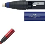 Faber-Castell Πλαστική Ξύστρα με Γόμα (Διάφορα Χρώματα) 1τμχ 184401