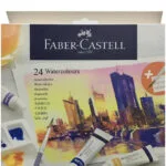 Faber-Castell Creative Studio Σετ Νερομπογιές Πολύχρωμες με Πινέλο 9ml 24τμχ 169624