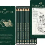 Faber-Castell Graphite Desing Σετ 12 Μολύβια HB Πράσινα 119064