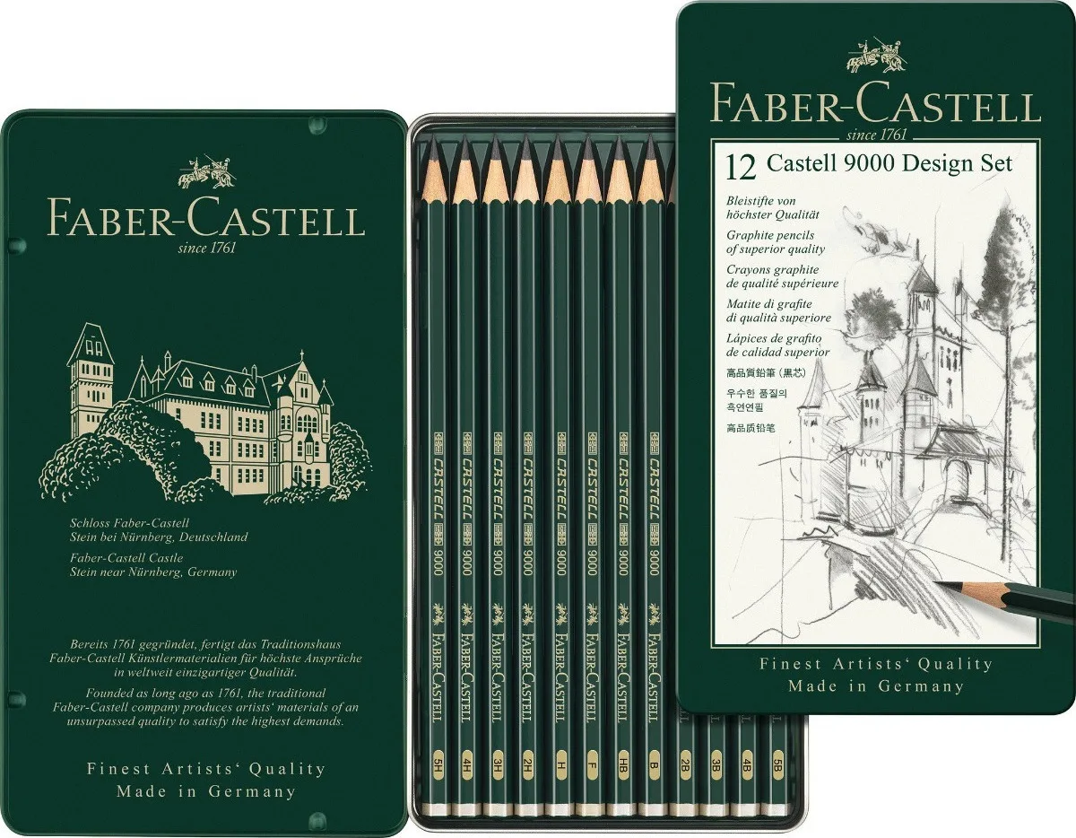 Faber-Castell Graphite Desing Σετ 12 Μολύβια HB Πράσινα 119064 Faber-Castell Graphite Desing Σετ 12 Μολύβια HB Πράσινα 119064 - Image 1
