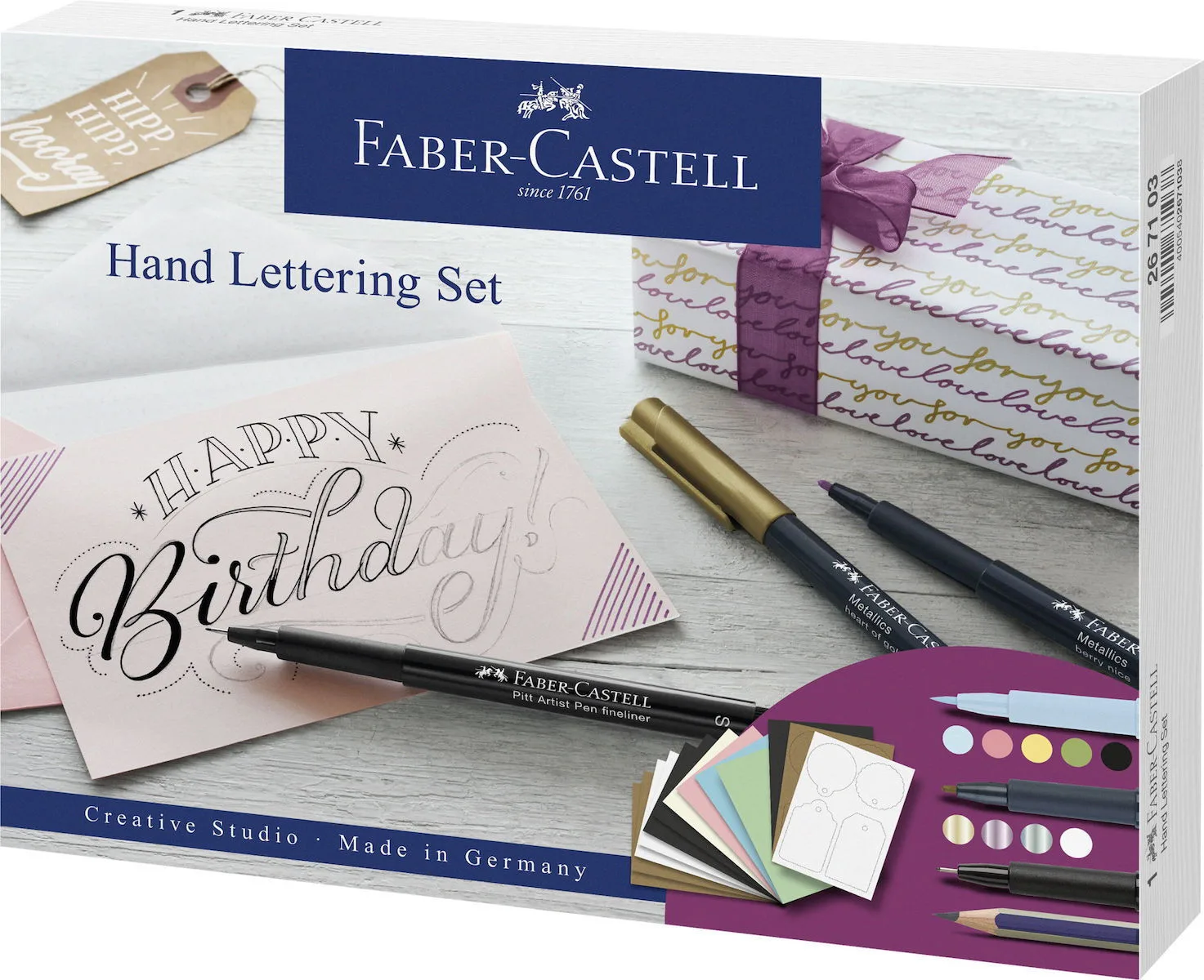Faber-Castell Hand Lettering Μαρκαδόροι Καλλιγραφίας 0.3mm Σετ 12 χρώματα 267103 Faber-Castell Hand Lettering Μαρκαδόροι Καλλιγραφίας 0.3mm Σετ 12 χρώματα 267103 - Image 1