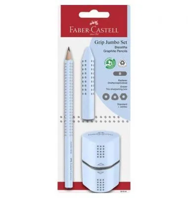 Faber-Castell Jumbo Μολύβι με Ξύστρα και Γόμα Γαλάζιο 12310931 Faber-Castell Jumbo Μολύβι με Ξύστρα και Γόμα Γαλάζιο 12310931 - Image 1