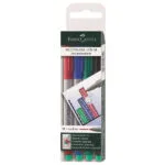 Faber-Castell Multimark 1526 M Μαρκαδόροι Υπογράμμισης 1mm Σετ 4 χρώματα 152604