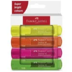 Faber-Castell Neon Μαρκαδόροι Υπογράμμισης Neon Σετ 4τμχ 254644