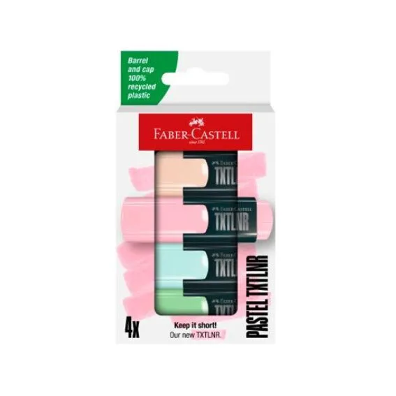 Faber-Castell Pastel Μαρκαδόροι Υπογράμμισης Pastel Σετ 4τμχ Faber-Castell Pastel Μαρκαδόροι Υπογράμμισης Pastel Σετ 4τμχ - Image 1