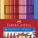 Faber-Castell Pens Μαρκαδόροι Ζωγραφικής Λεπτοί Σετ 20 χρώματα 155320