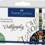 Faber-Castell Pitt Artist Μαρκαδόροι Καλλιγραφίας 2.5mm Σετ 8 χρώματα 675082