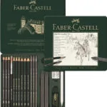 Faber-Castell Pitt Graphite Σετ 19 Μολύβια με Ξύστρα και Γόμα Πράσινα 112973