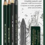 Faber-Castell Pitt Graphite Master Σετ 7 Μολύβια με Ξύστρα και Γόμα Μαύρα 112997