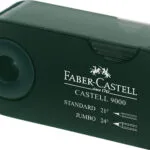 Faber-Castell Sleeve Art & Graphic 9000 Πλαστική Διπλή Ξύστρα Πράσινη 582800