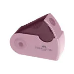 Faber-Castell Sleeve Πλαστική Τριπλή Ξύστρα Ροζ με Γόμα 182774