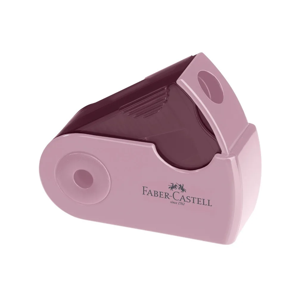 Faber-Castell Sleeve Πλαστική Τριπλή Ξύστρα Ροζ με Γόμα 182774 Faber-Castell Sleeve Πλαστική Τριπλή Ξύστρα Ροζ με Γόμα 182774 - Image 1