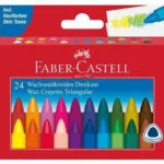 Faber-castell Triangular Wax Crayons 24-pack Cardboard Box