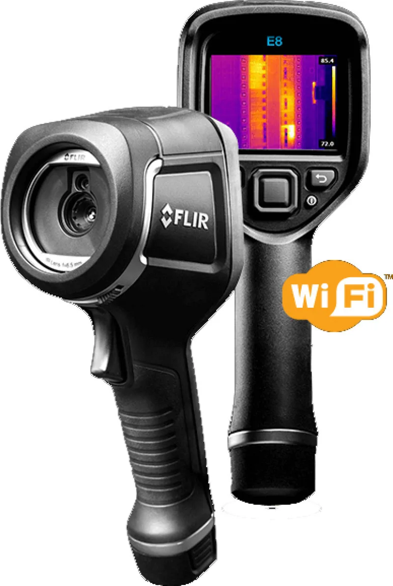 Flir E8 & Wifi Θερμοκάμερα με Οθόνη 3.5" για Θερμοκρασίες έως 550°C Flir E8 & Wifi Θερμοκάμερα με Οθόνη 3.5" για Θερμοκρασίες έως 550°C - Image 1