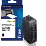 Freecolor Συμβατό Μελάνι Εκτυπωτή InkJet Canon PGI-525XL Μαύρο 1τμχ