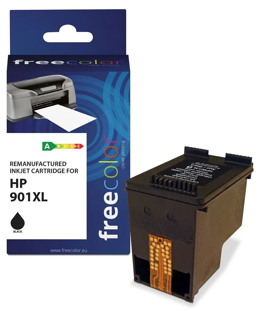Freecolor Συμβατό Μελάνι Εκτυπωτή InkJet HP 901XL 700 Σελίδων Μαύρο 1τμχ Freecolor Συμβατό Μελάνι Εκτυπωτή InkJet HP 901XL 700 Σελίδων Μαύρο 1τμχ - Image 1