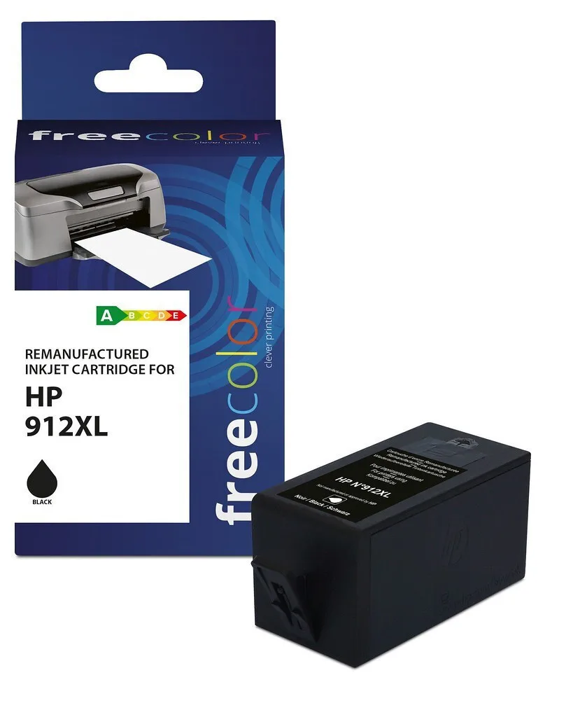 Freecolor Συμβατό Μελάνι Εκτυπωτή InkJet HP 912XL 9012 Σελίδων Μαύρο 1τμχ Freecolor Συμβατό Μελάνι Εκτυπωτή InkJet HP 912XL 9012 Σελίδων Μαύρο 1τμχ - Image 1
