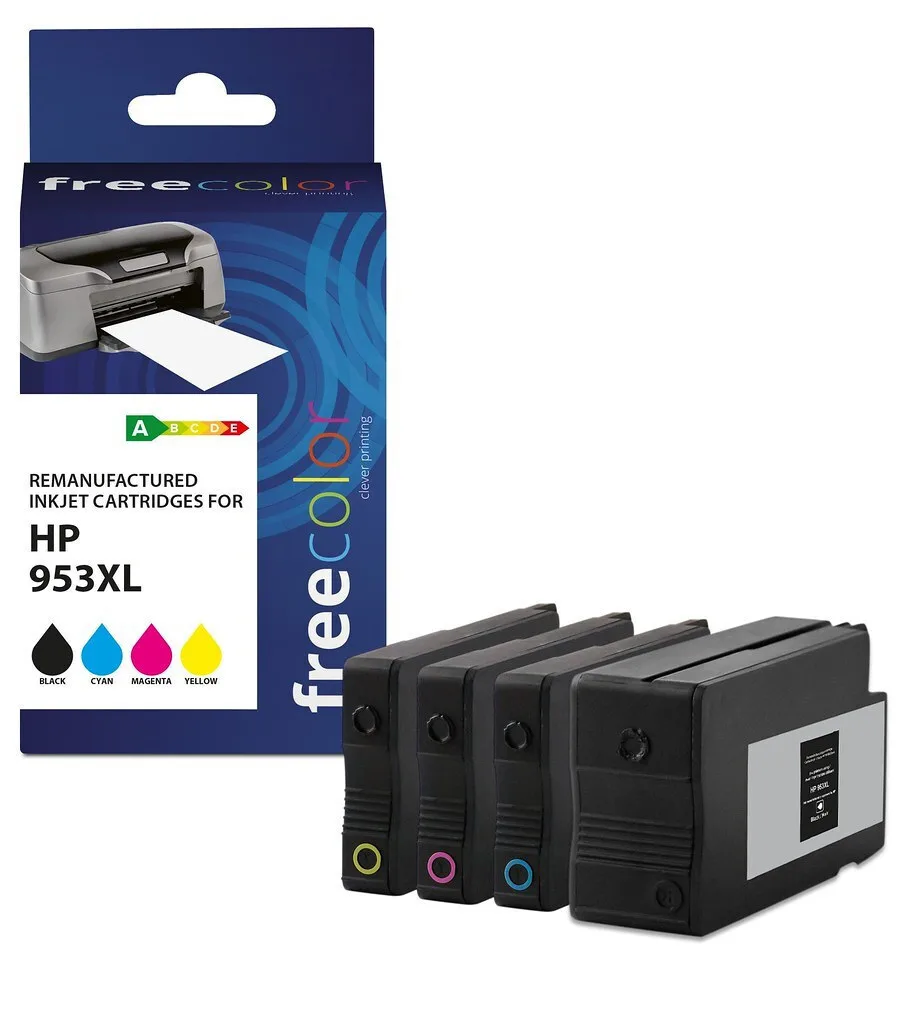 Freecolor Συμβατό Μελάνι Εκτυπωτή InkJet HP 953XL Πολλαπλό (Color) 1τμχ Freecolor Συμβατό Μελάνι Εκτυπωτή InkJet HP 953XL Πολλαπλό (Color) 1τμχ - Image 1