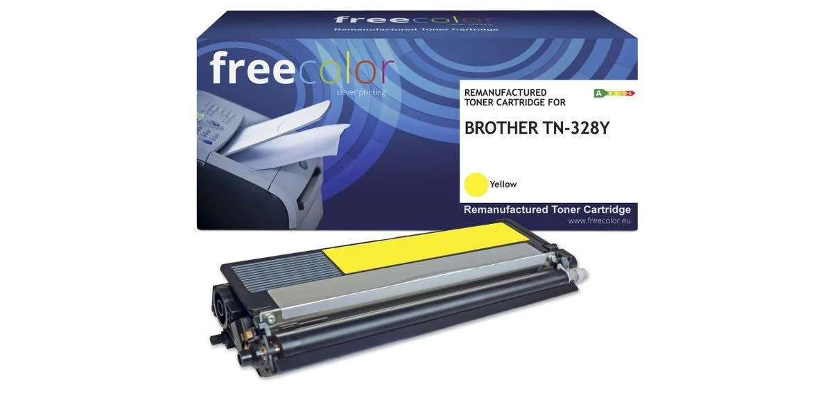 Freecolor Συμβατό Toner για Laser Εκτυπωτή Brother Brother Tn-328y 6000 Σελίδων Κίτρινο Freecolor Συμβατό Toner για Laser Εκτυπωτή Brother Brother Tn-328y 6000 Σελίδων Κίτρινο - Image 1