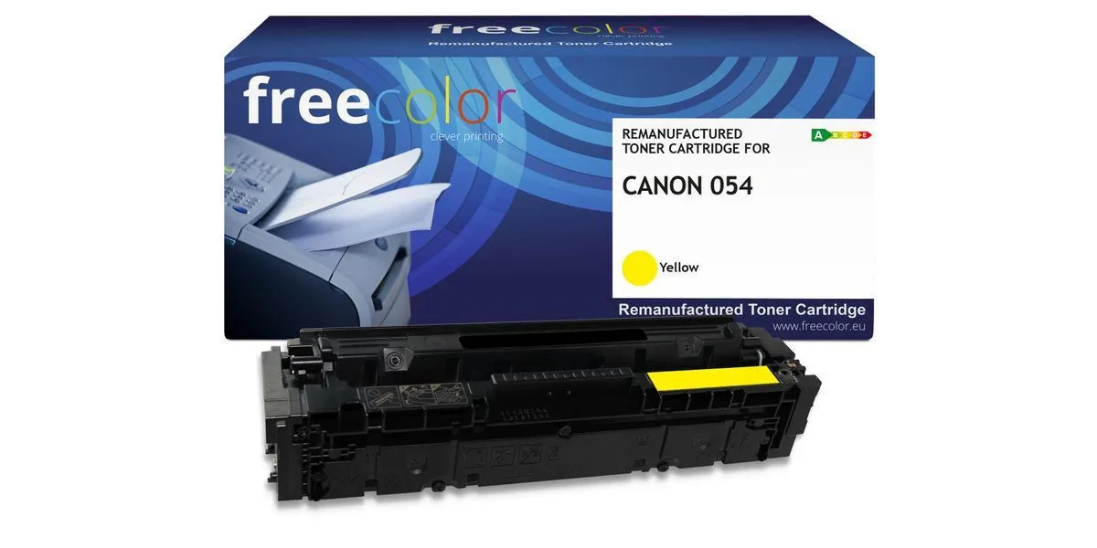 Freecolor Συμβατό Toner για Laser Εκτυπωτή Canon Canon 054 (3021c002) 1200 Σελίδων Κίτρινο Freecolor Συμβατό Toner για Laser Εκτυπωτή Canon Canon 054 (3021c002) 1200 Σελίδων Κίτρινο - Image 1