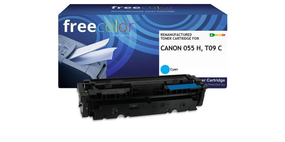 Freecolor Συμβατό Toner για Laser Εκτυπωτή Canon Canon 055h (3019c002) 5900 Σελίδων Κυανό με Chip Freecolor Συμβατό Toner για Laser Εκτυπωτή Canon Canon 055h (3019c002) 5900 Σελίδων Κυανό με Chip - Image 1