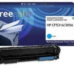 Freecolor Συμβατό Toner για Laser Εκτυπωτή HP Hp 205a (cf531a) 900 Σελίδων Κυανό