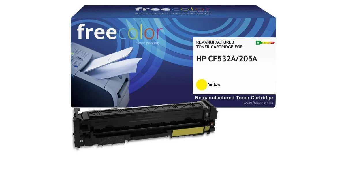 Freecolor Συμβατό Toner για Laser Εκτυπωτή HP Hp 205a (cf532a) 900 Σελίδων Κίτρινο Freecolor Συμβατό Toner για Laser Εκτυπωτή HP Hp 205a (cf532a) 900 Σελίδων Κίτρινο - Image 1