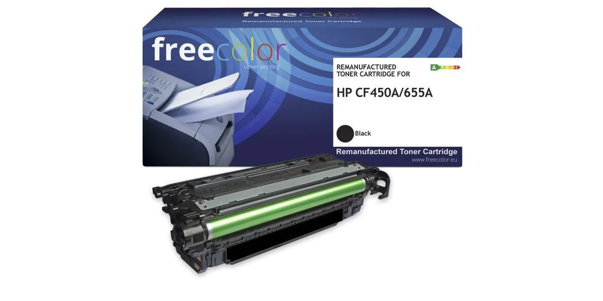 Freecolor Συμβατό Toner για Laser Εκτυπωτή HP Hp 655a (cf450a) 12500 Σελίδων Μαύρο με Chip Freecolor Συμβατό Toner για Laser Εκτυπωτή HP Hp 655a (cf450a) 12500 Σελίδων Μαύρο με Chip - Image 1