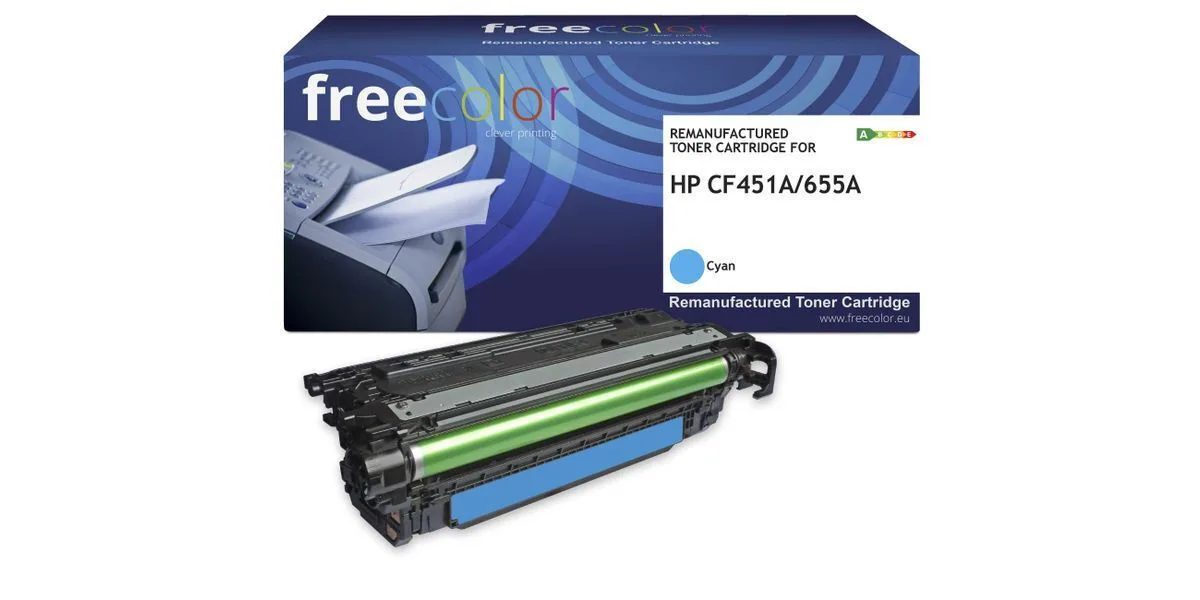 Freecolor Συμβατό Toner για Laser Εκτυπωτή HP Hp 655a (cf451a) 10500 Σελίδων Κυανό Freecolor Συμβατό Toner για Laser Εκτυπωτή HP Hp 655a (cf451a) 10500 Σελίδων Κυανό - Image 1
