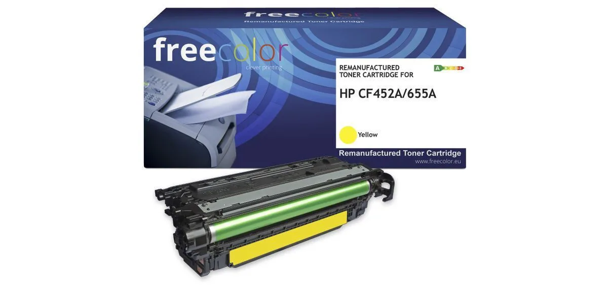 Freecolor Συμβατό Toner για Laser Εκτυπωτή HP Hp 655a (cf452a) 10500 Σελίδων Κίτρινο με Chip Freecolor Συμβατό Toner για Laser Εκτυπωτή HP Hp 655a (cf452a) 10500 Σελίδων Κίτρινο με Chip - Image 1