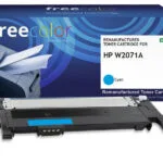 Freecolor Συμβατό Toner για Laser Εκτυπωτή HP Hp W2071a 1000 Σελίδων Κυανό με Chip